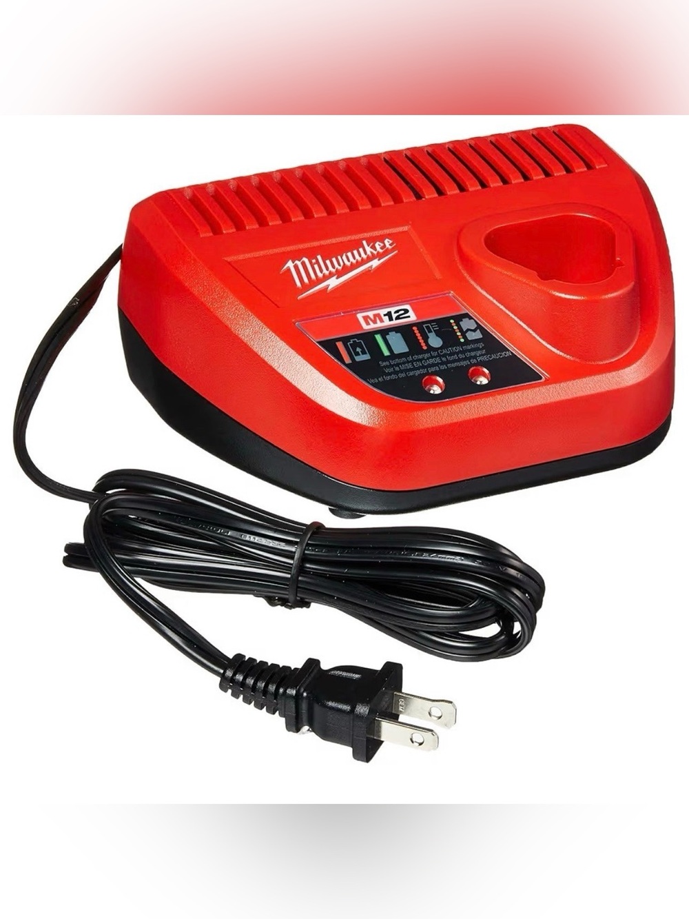 Milwaukee Genuine OEM 48-59-2401 M12 Lithium Ion 12 Volt Battery Charger w/LED I